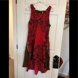 Free People Hi-Low Backless Midi Dress